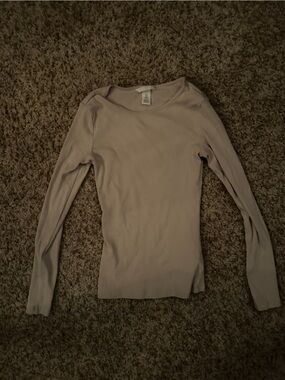Cream/ off white long sleeved shirt